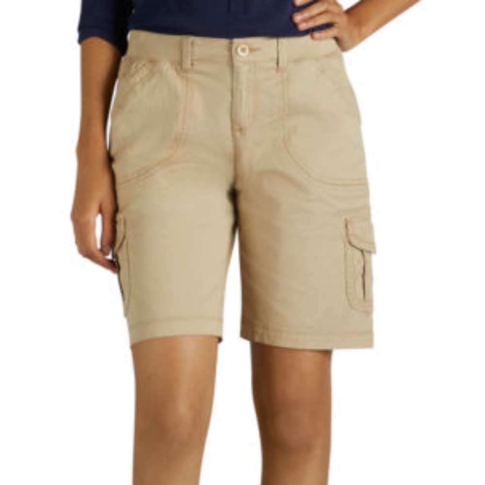 Lee Relaxed Fit Poplin Bermuda Shorts